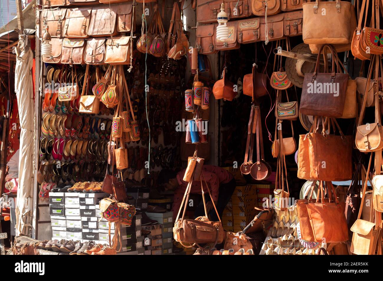 BANGKOK,THAILAND - 2 FEBRUARY 2017 : Selling Leather Bag At Shop In Market  Stock Photo, Picture and Royalty Free Image. Image 71695796.