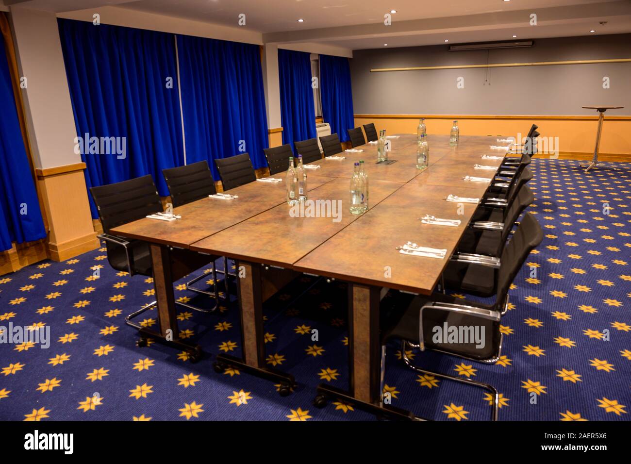 Conference room and conference table Stock Photo