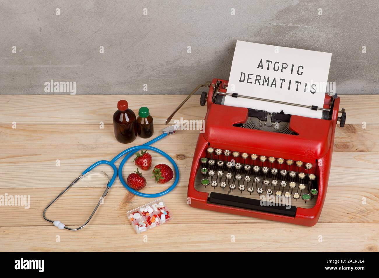 Prescription medicine or medical diagnosis doctor workplace with