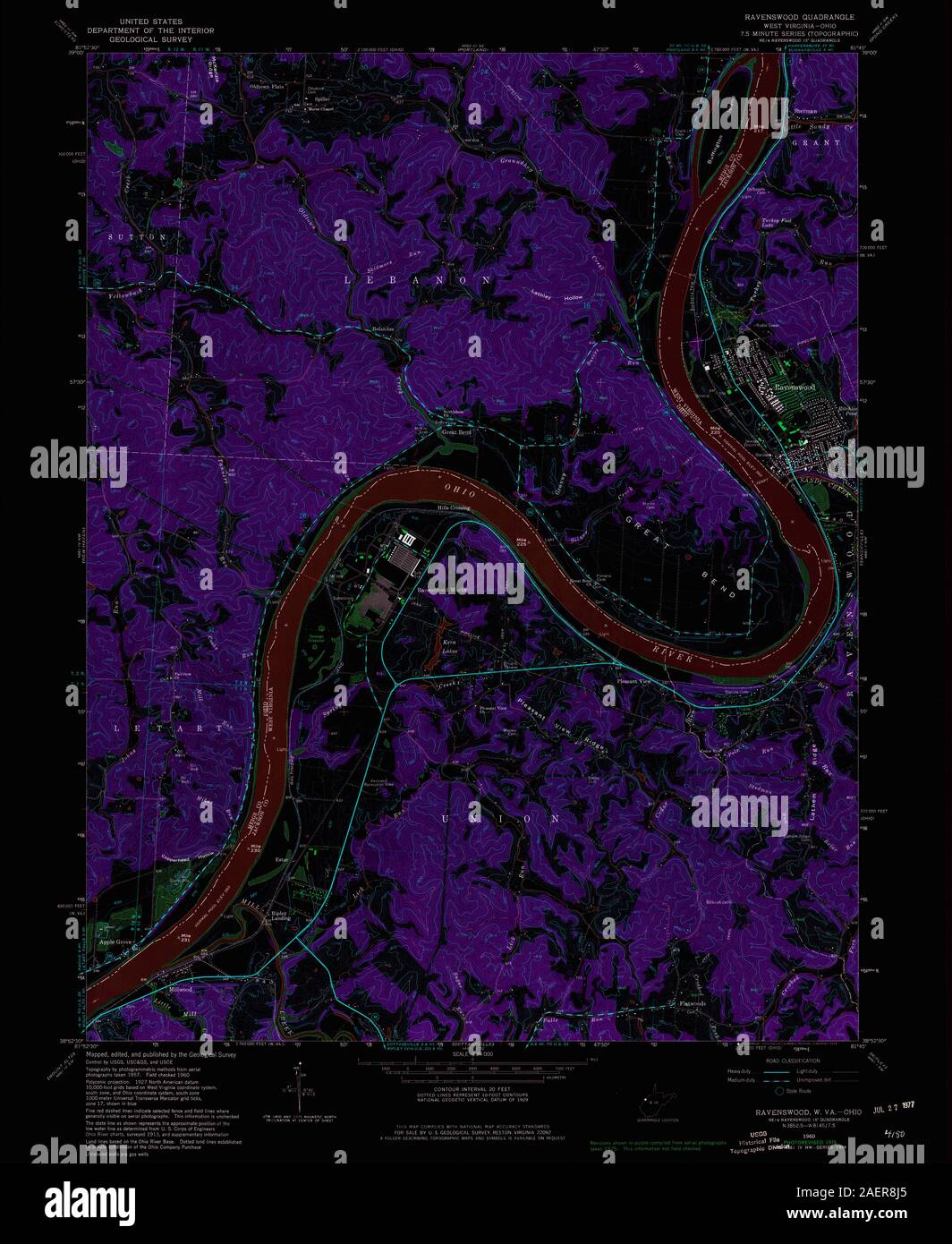 Map of ravenswood hires stock photography and images Alamy