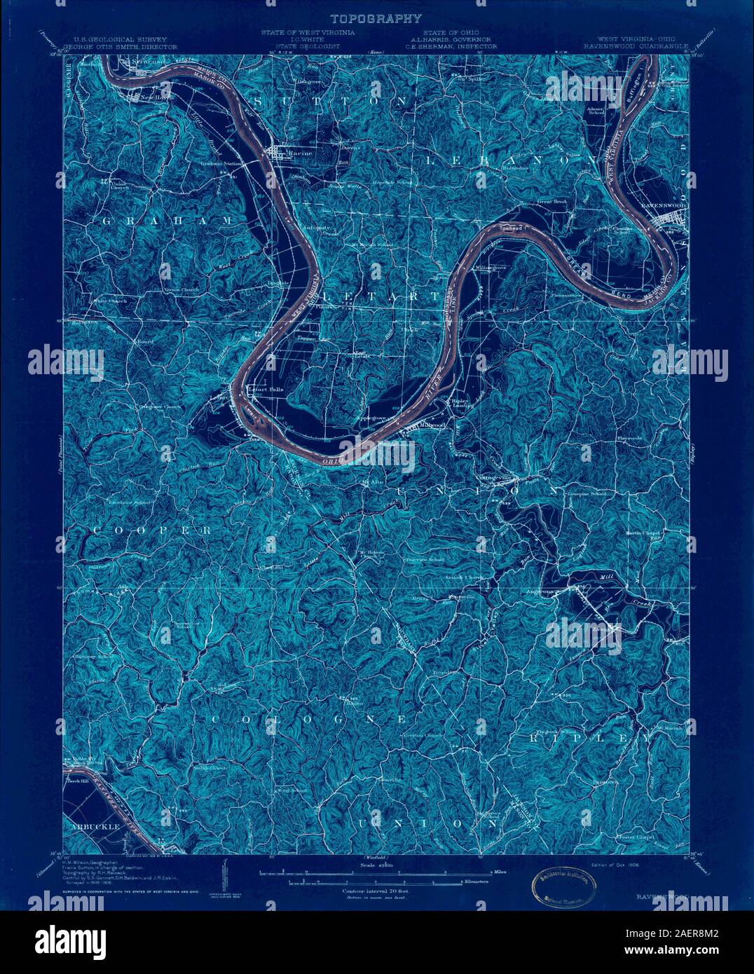 Map of ravenswood hires stock photography and images Alamy