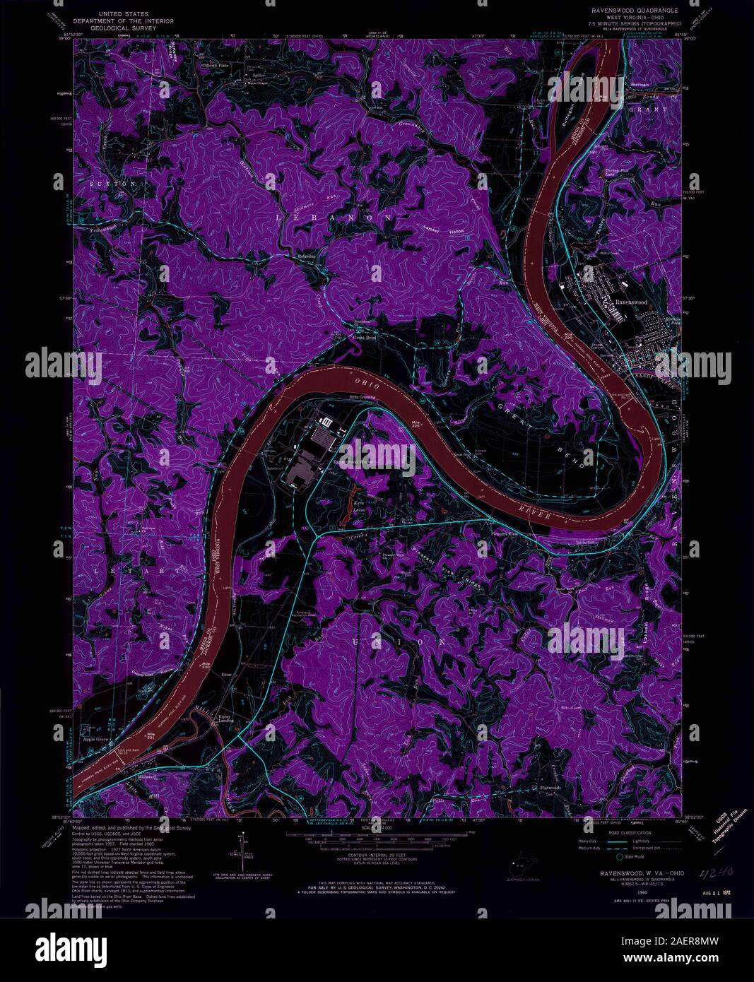 Map of ravenswood hires stock photography and images Alamy