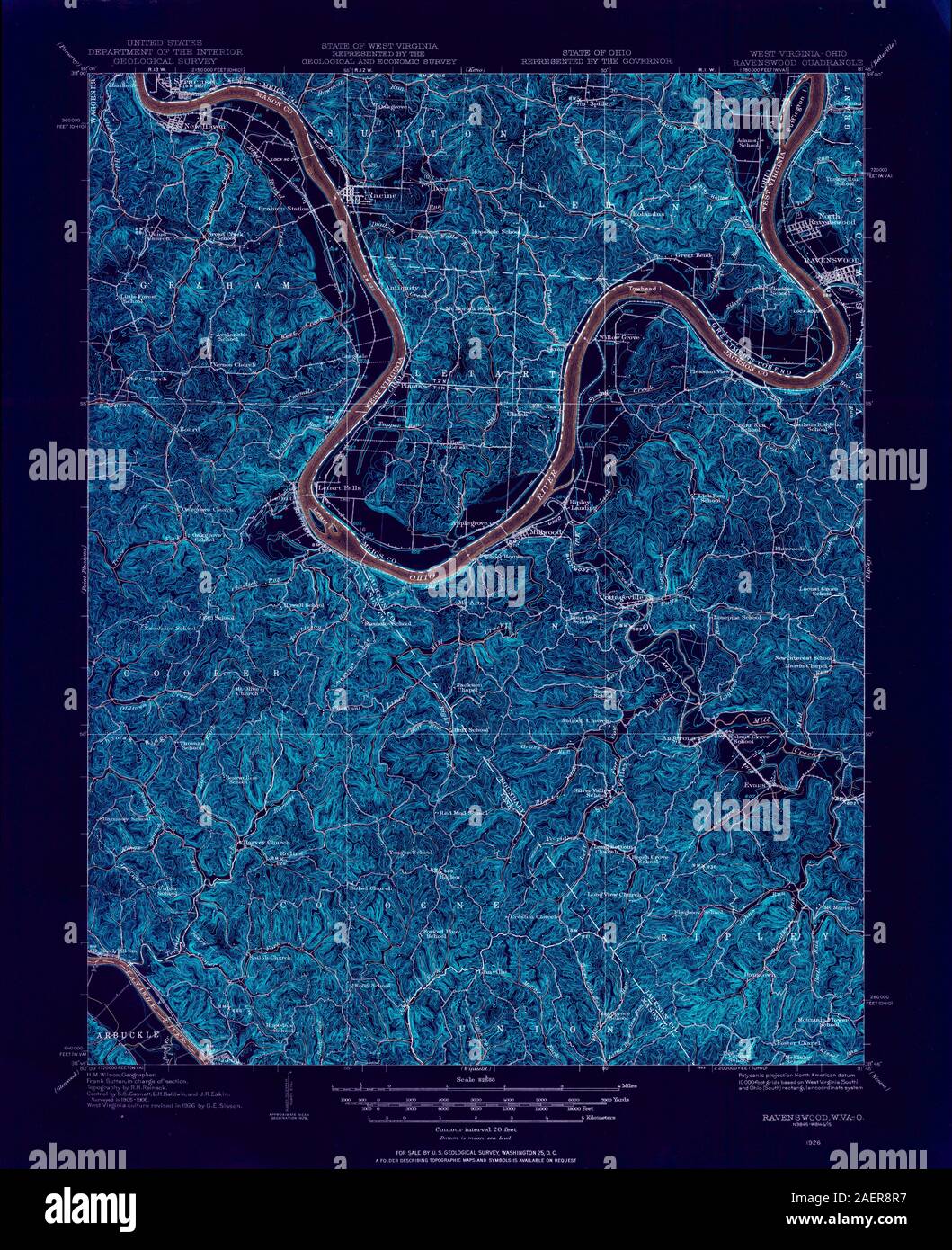 Map of ravenswood hires stock photography and images Alamy