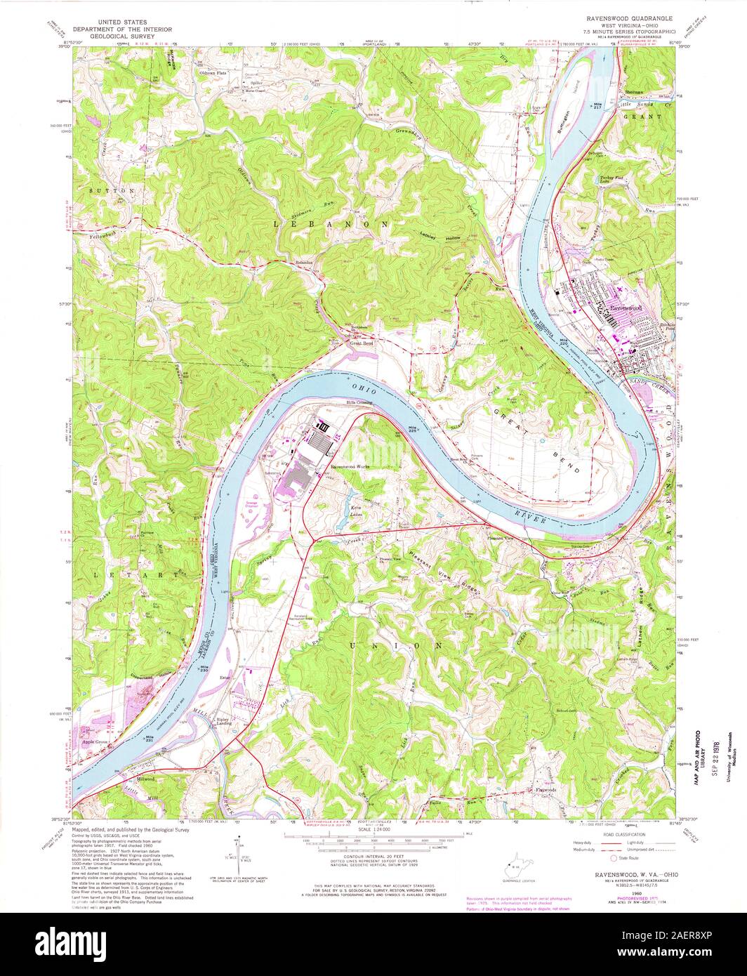 Ravenswood map hires stock photography and images Alamy