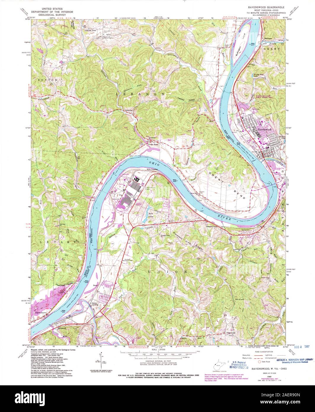 Map of ravenswood hires stock photography and images Alamy