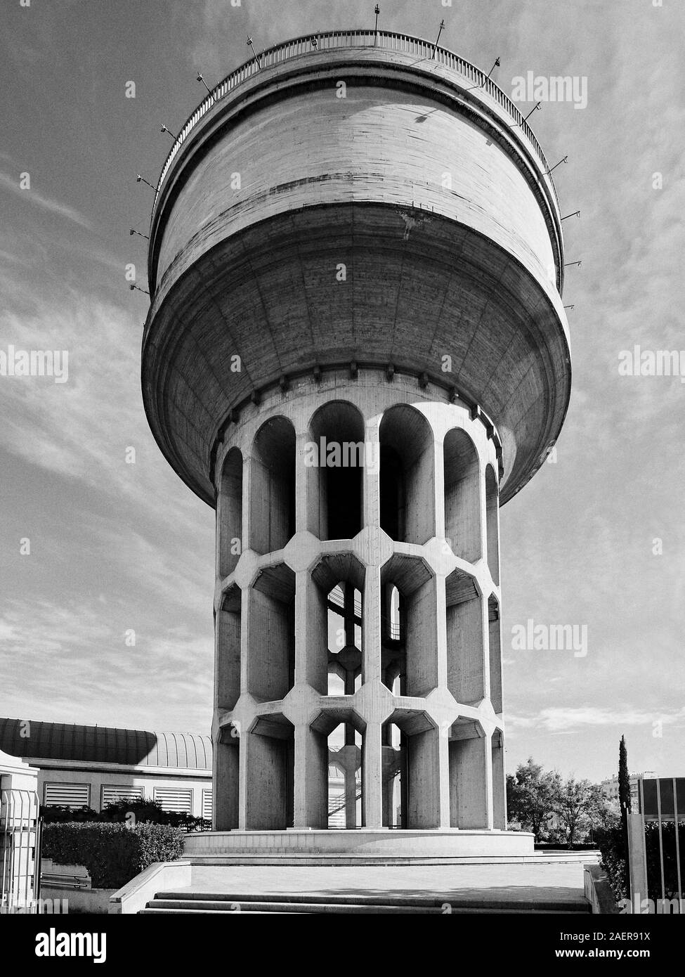 Street water tank in Madrid Stock Photo Alamy