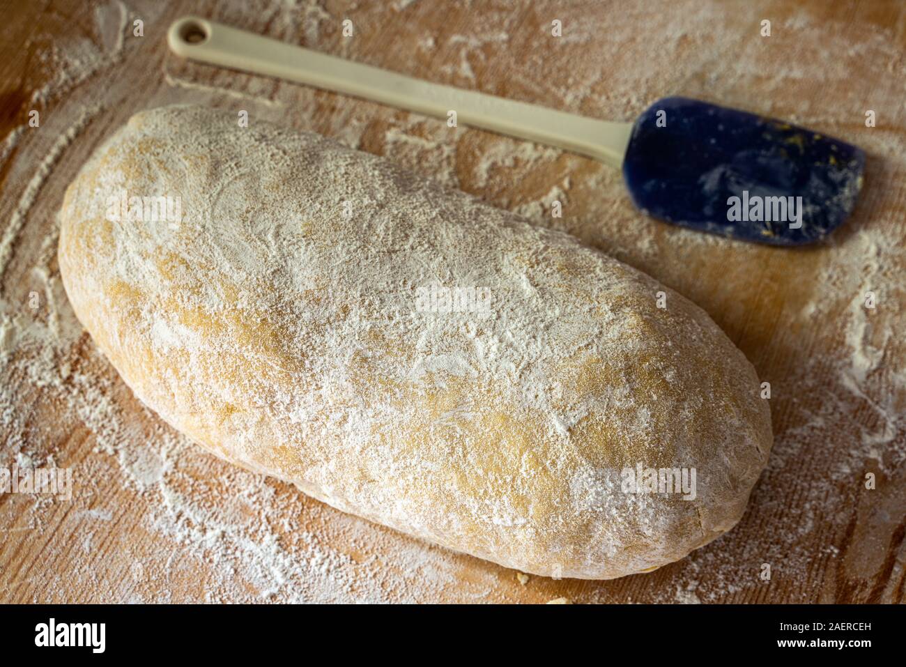 process of making homemade fresh pasta Stock Photo