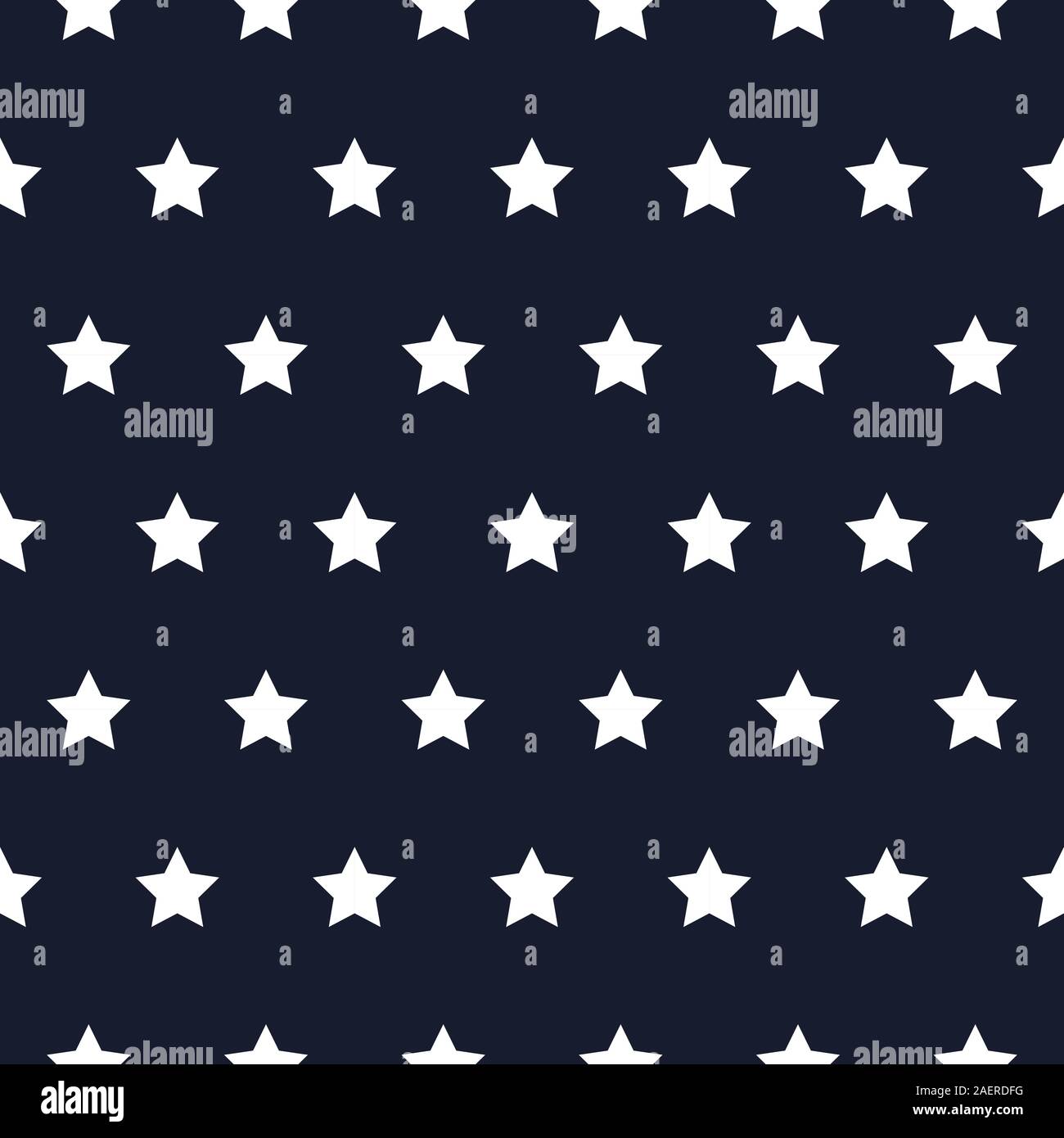 Festive star seamless pattern vector background. American flag color. Stock Vector