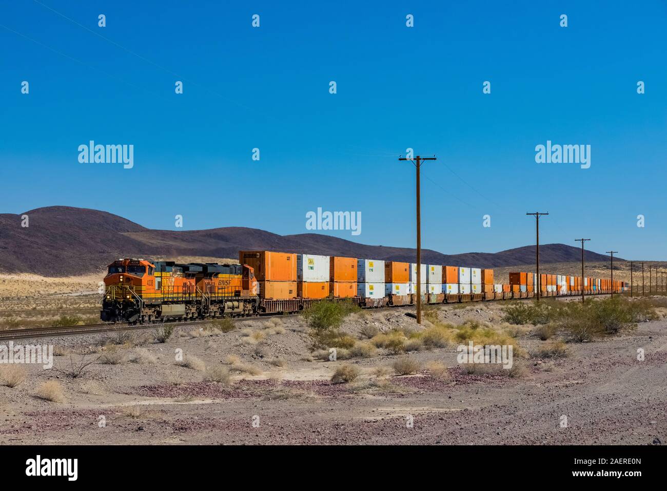 Container Train Bulinton Burlington northern train historic hi-res stock photography and images ...