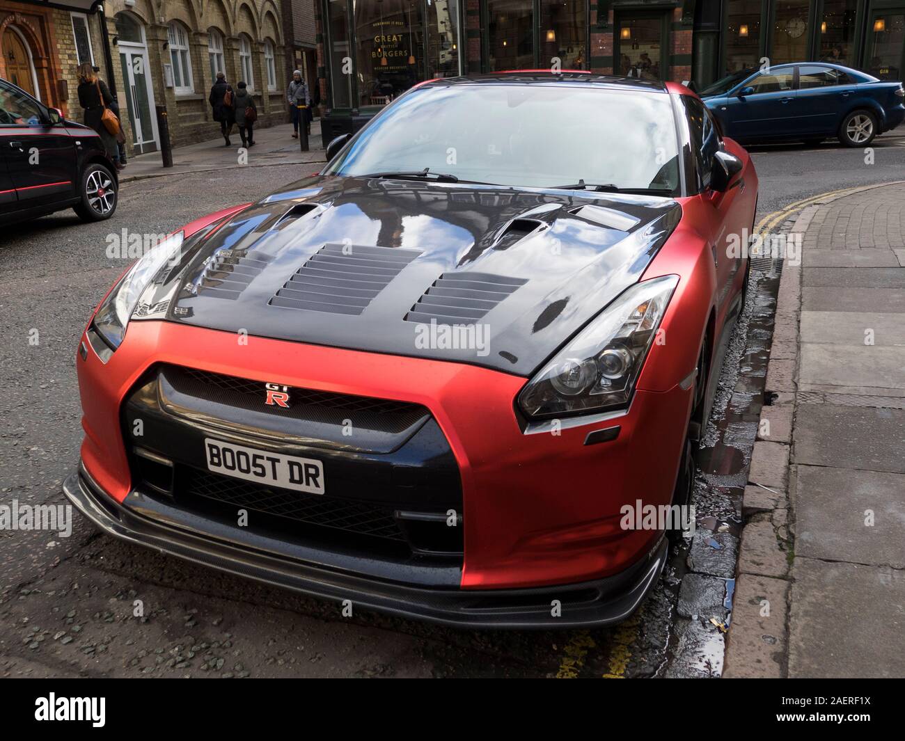 A Nissan GT-R car modified by Kream Developments. Stock Photo