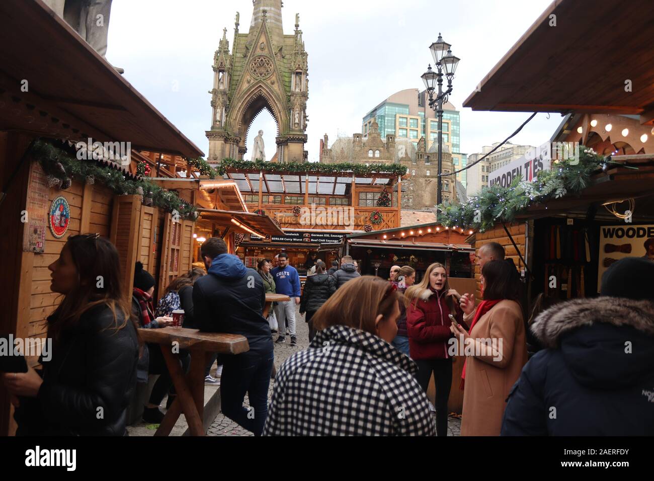 Manchester Christmas Market Stock Photo Alamy