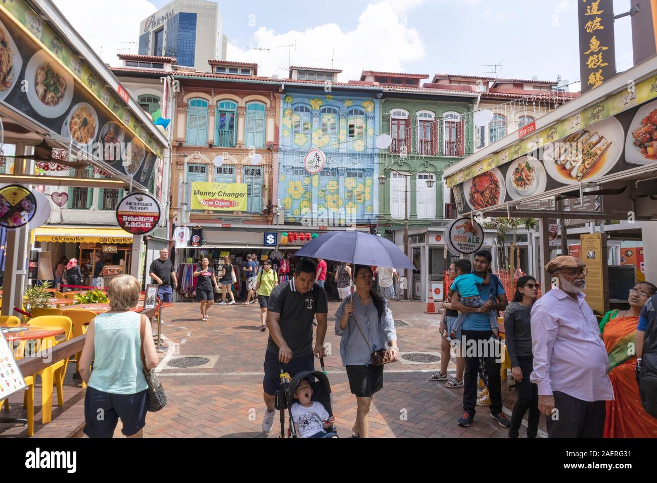 Money changer sign in Chinatown, Singapore Stock Photo Alamy