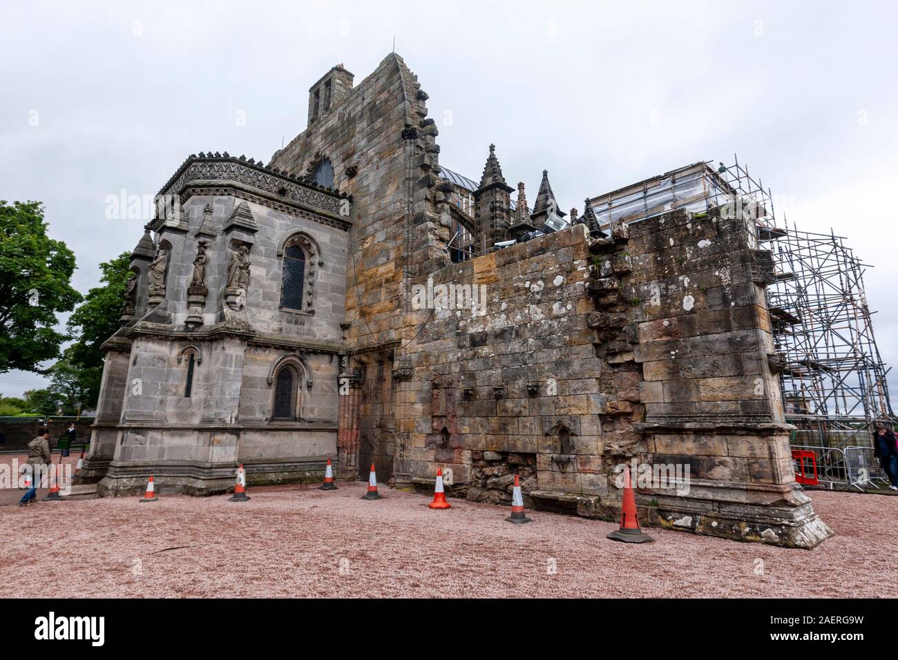 Rosslyn Chapel, Roslin, Midlothian, Scotland, UK Stock Photo - Alamy