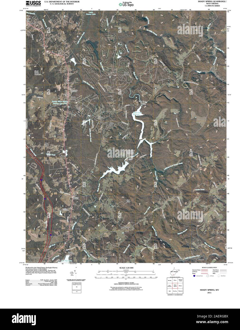 Map of shady spring hires stock photography and images Alamy