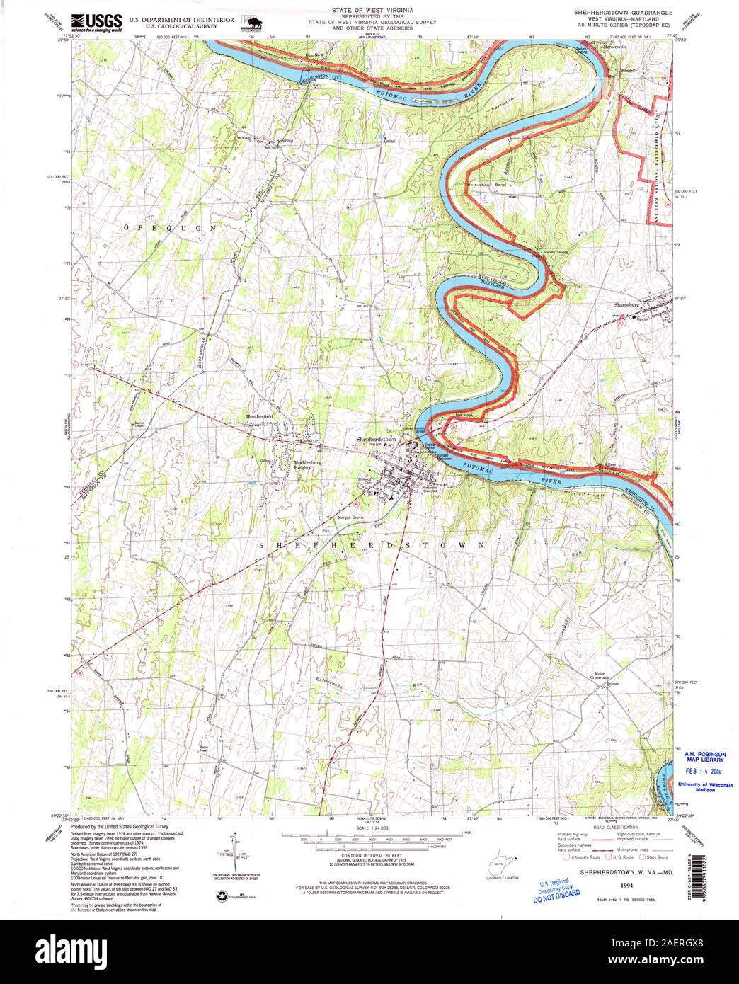 Map of shepherdstown hires stock photography and images Alamy