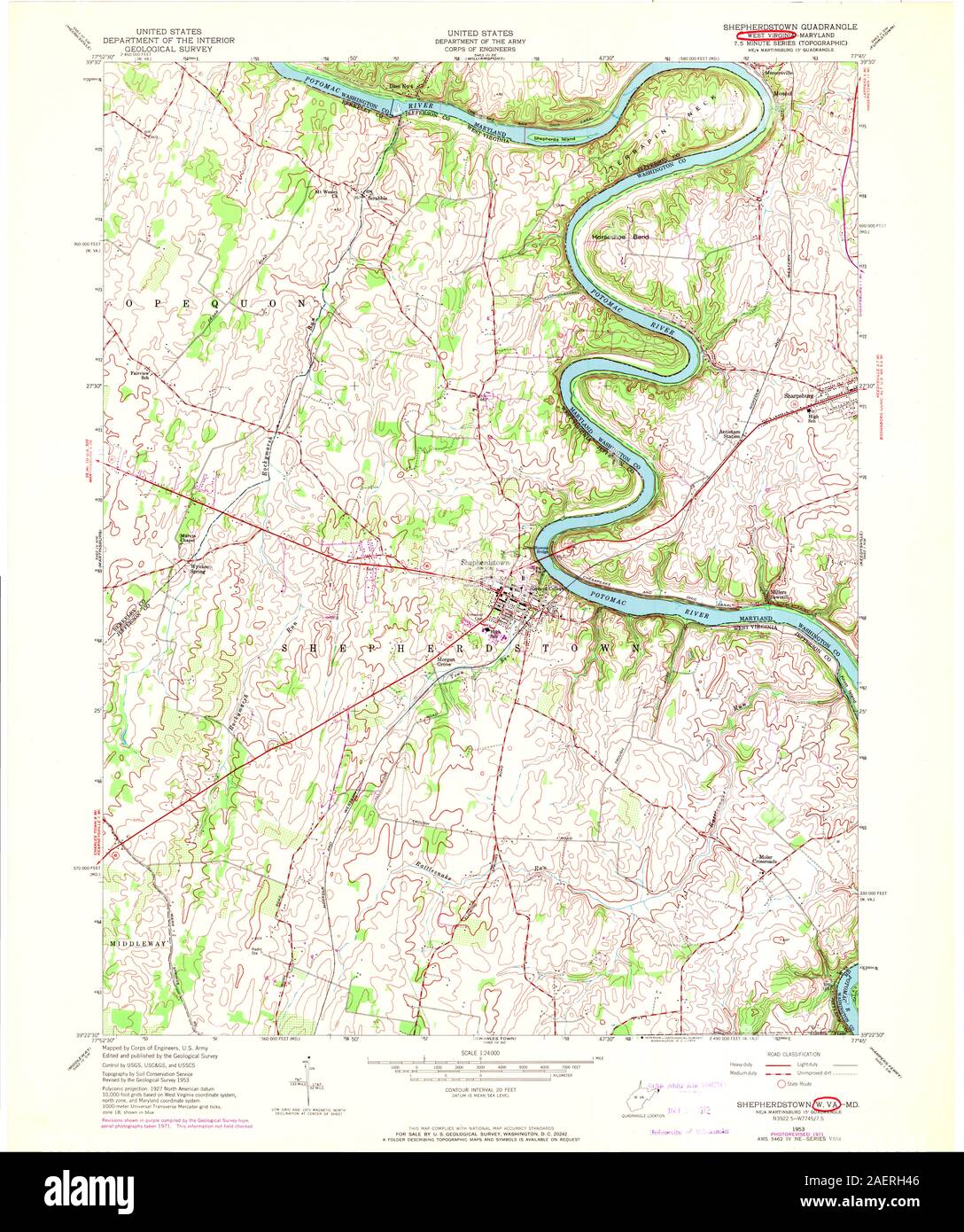 Shepherdstown map hires stock photography and images Alamy