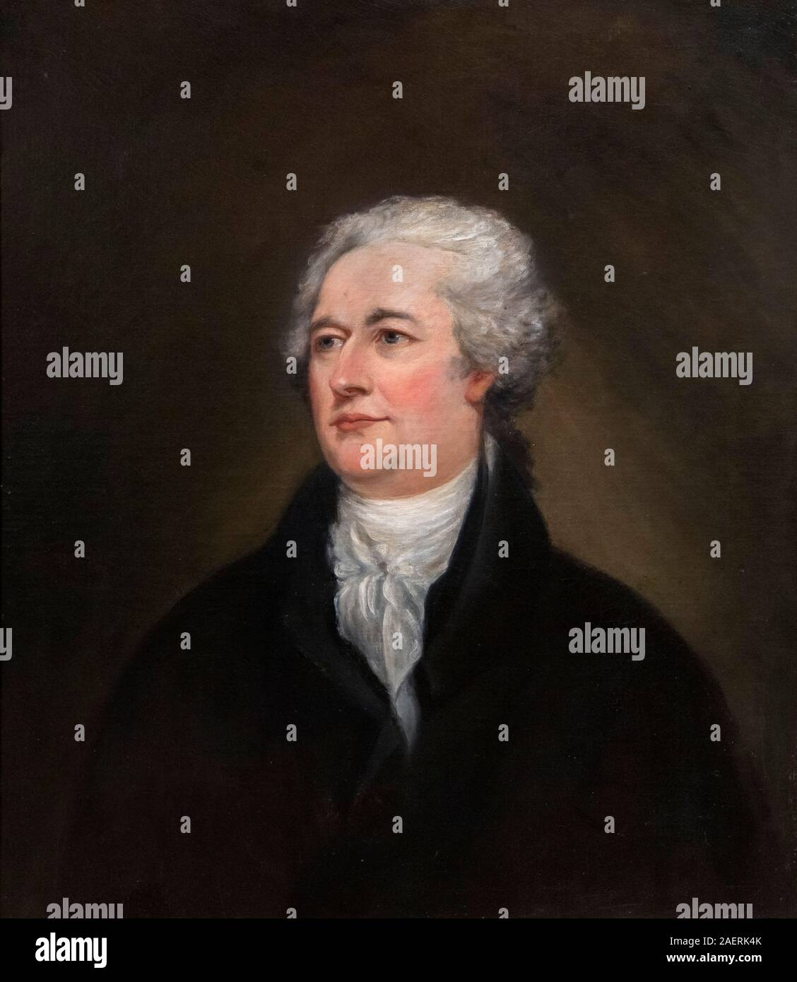 Alexander Hamilton (1755-1804), portrait by John Trumbull, oil on canvas, c.1800 Stock Photo