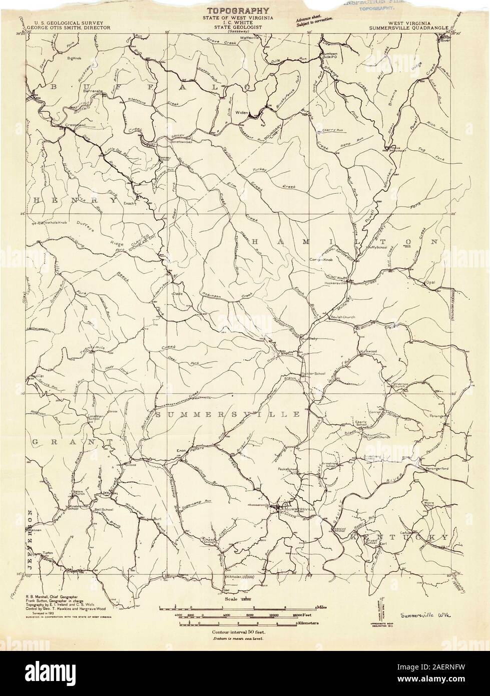 Map of summersville hires stock photography and images Alamy