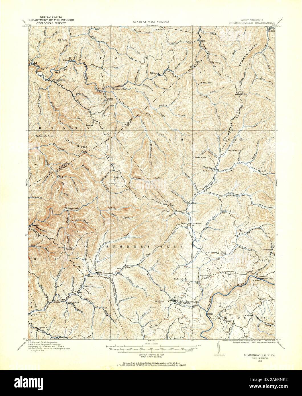 Map of summersville hires stock photography and images Alamy