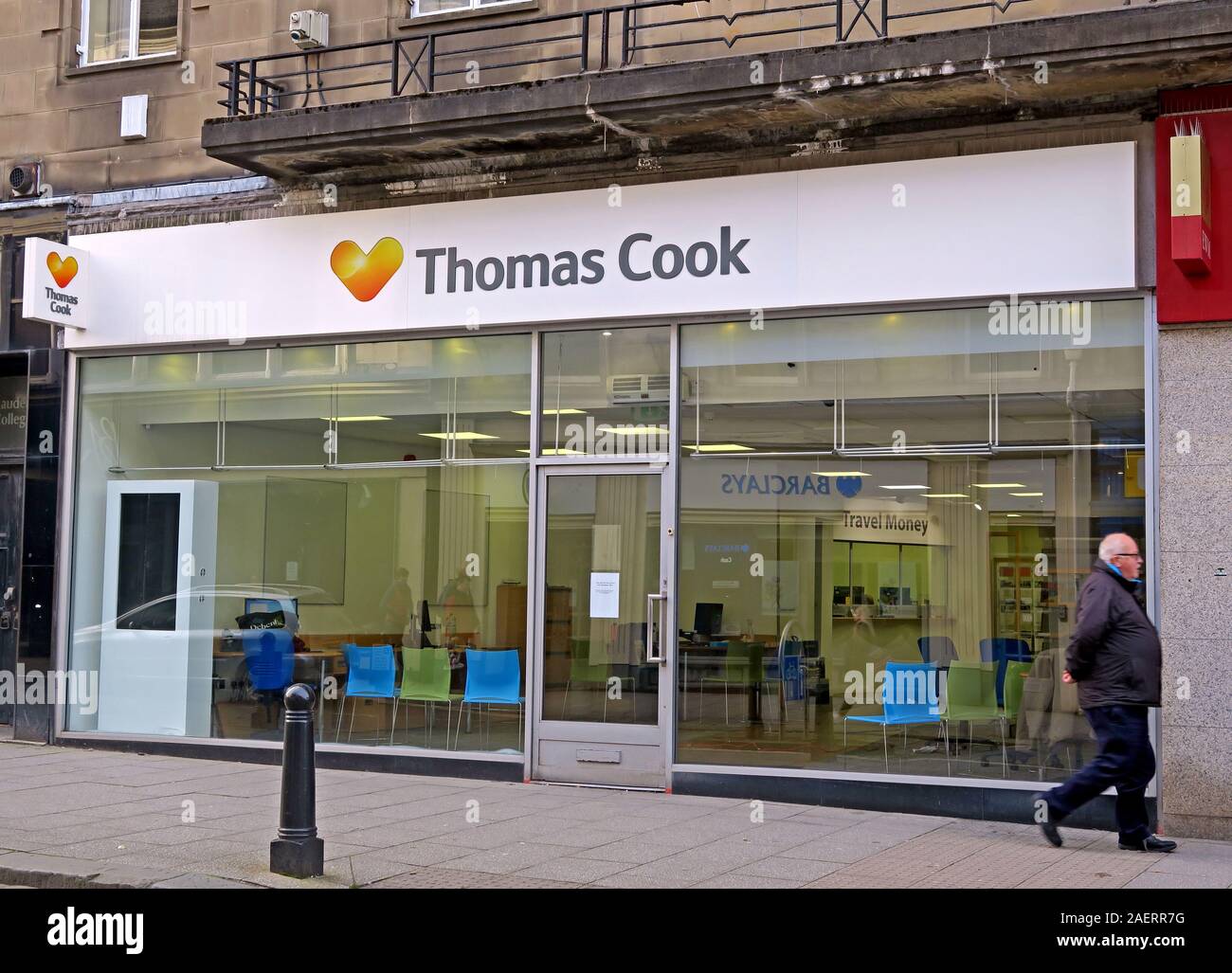 Thomas Cook shop, Stiirling, 11-13 Murray Place, Stirling,Scotland, FK8 1DQ Stock Photo