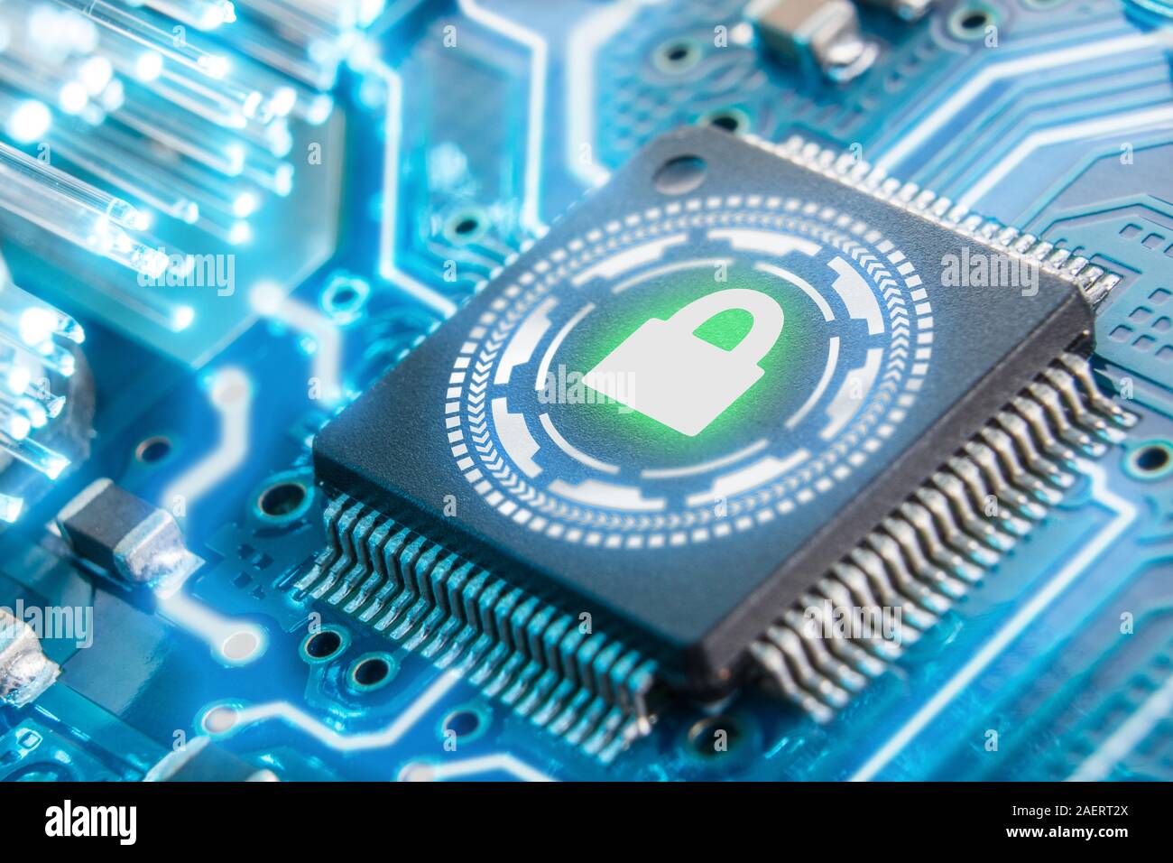 electronic security concept. Data security. VPN Stock Photo