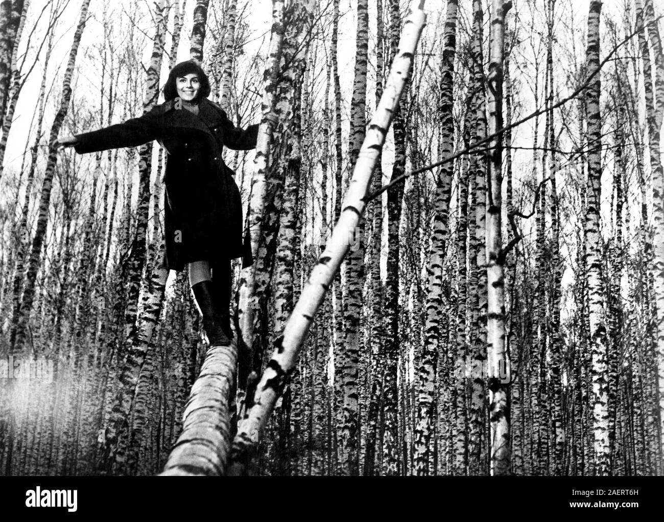 Valentina Malyavina, Publicity Portrait for the Soviet Film, 'My Name is Ivan' aka 'Ivan's Childhood', directed by Andrei Tarkovsky, Mosfilm, 1962 Stock Photo
