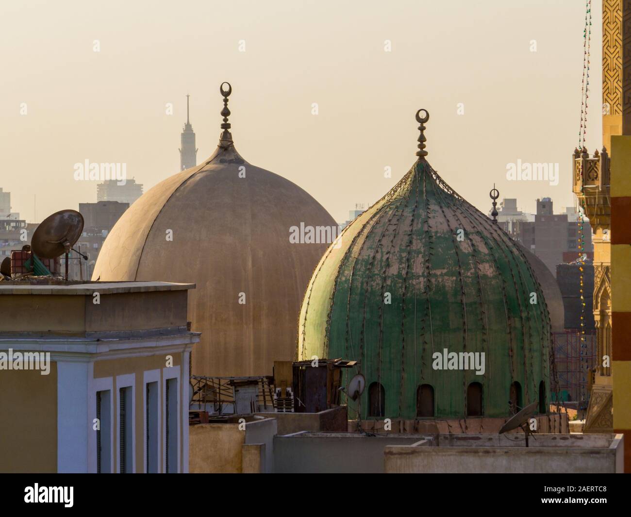 Islamic domes in Cairo, Egypt Stock Photo