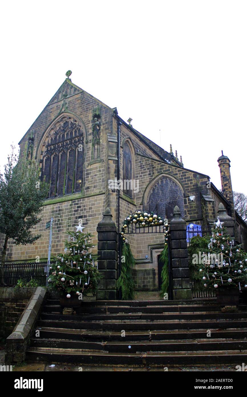 St Michael and All Angels Church Haworth Stock Photo Alamy