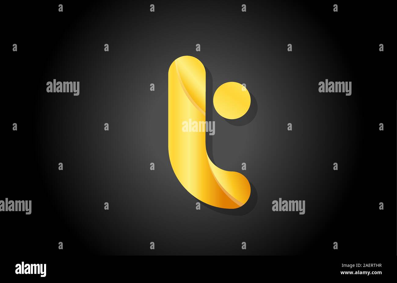 gold golden gradient logo t alphabet letter design icon for company ...