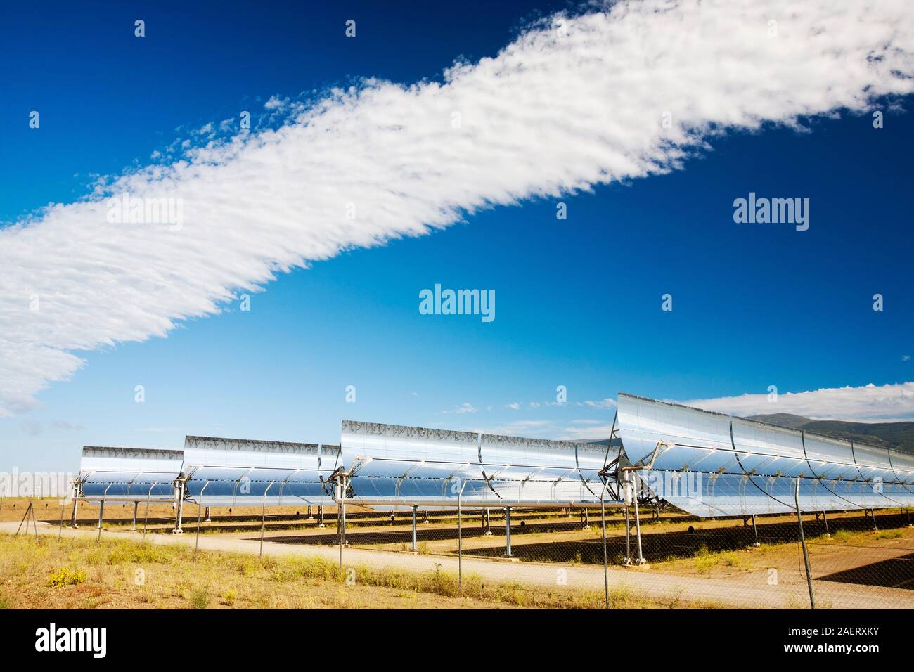 The Andasol solar power station near Guadix in Andalucia, Spain, is the ...