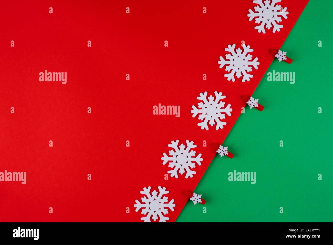 Christmas background with snowflakes Stock Photo - Alamy