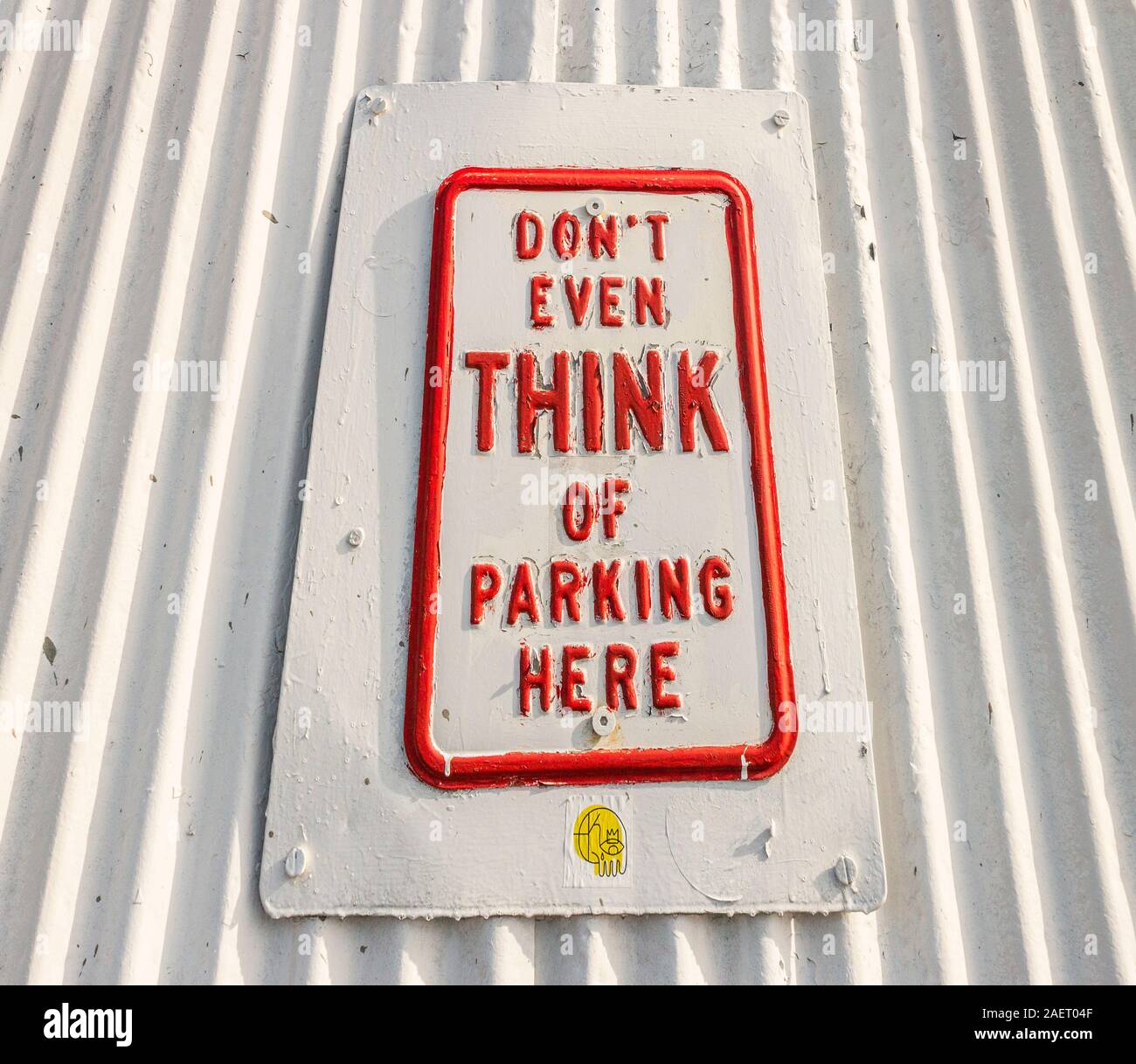 Funny no parking sign hi-res stock photography and images - Alamy