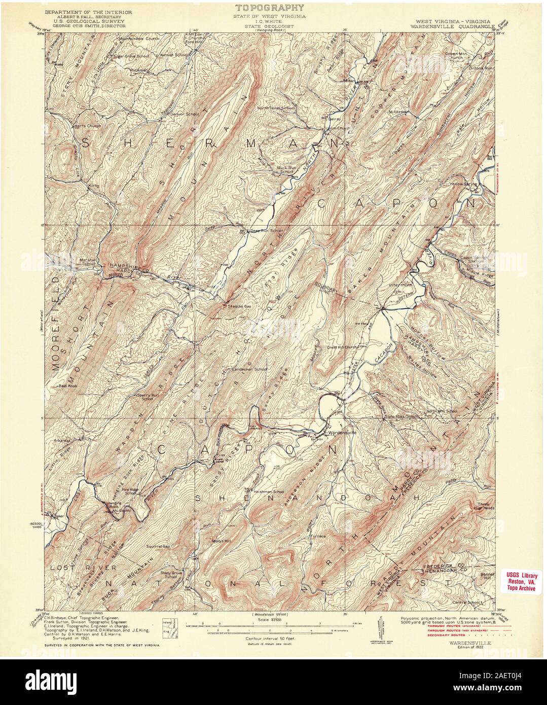 Map of wardensville hires stock photography and images Alamy