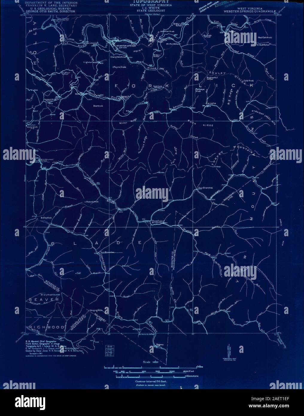 WV ster Springs 253308 1915 48000 Inverted Stock Photo Alamy