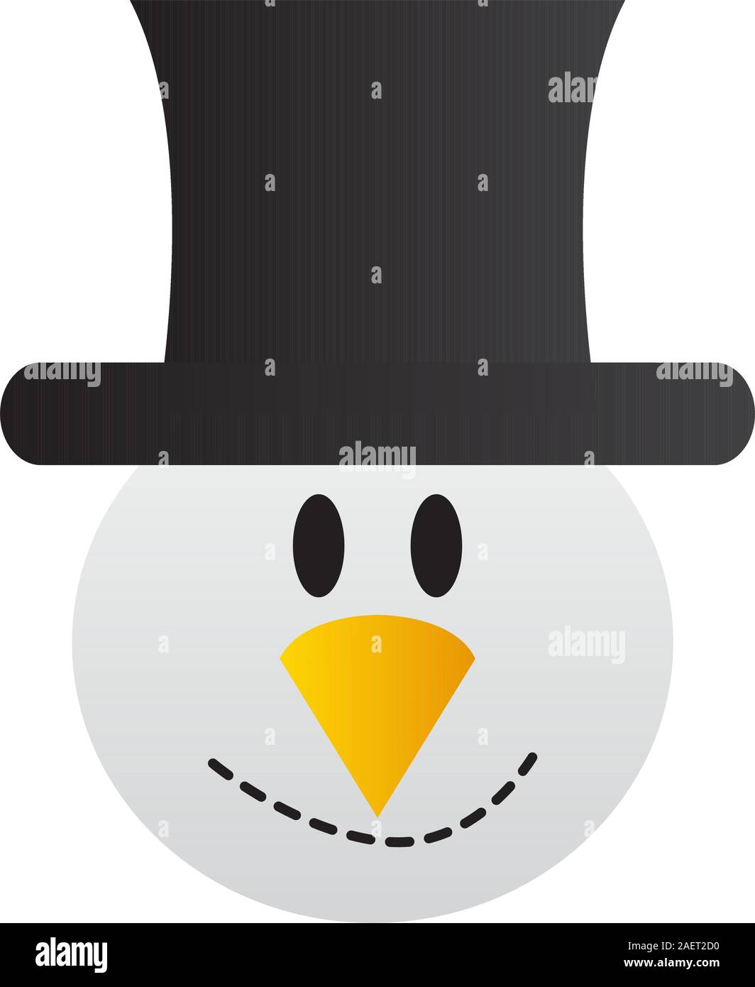 Isolated cartoon icon of a snowman - Vector illustration Stock Vector ...