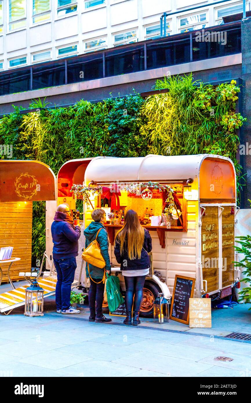 Christmas market at St James's Market near Piccadilly Circus, London