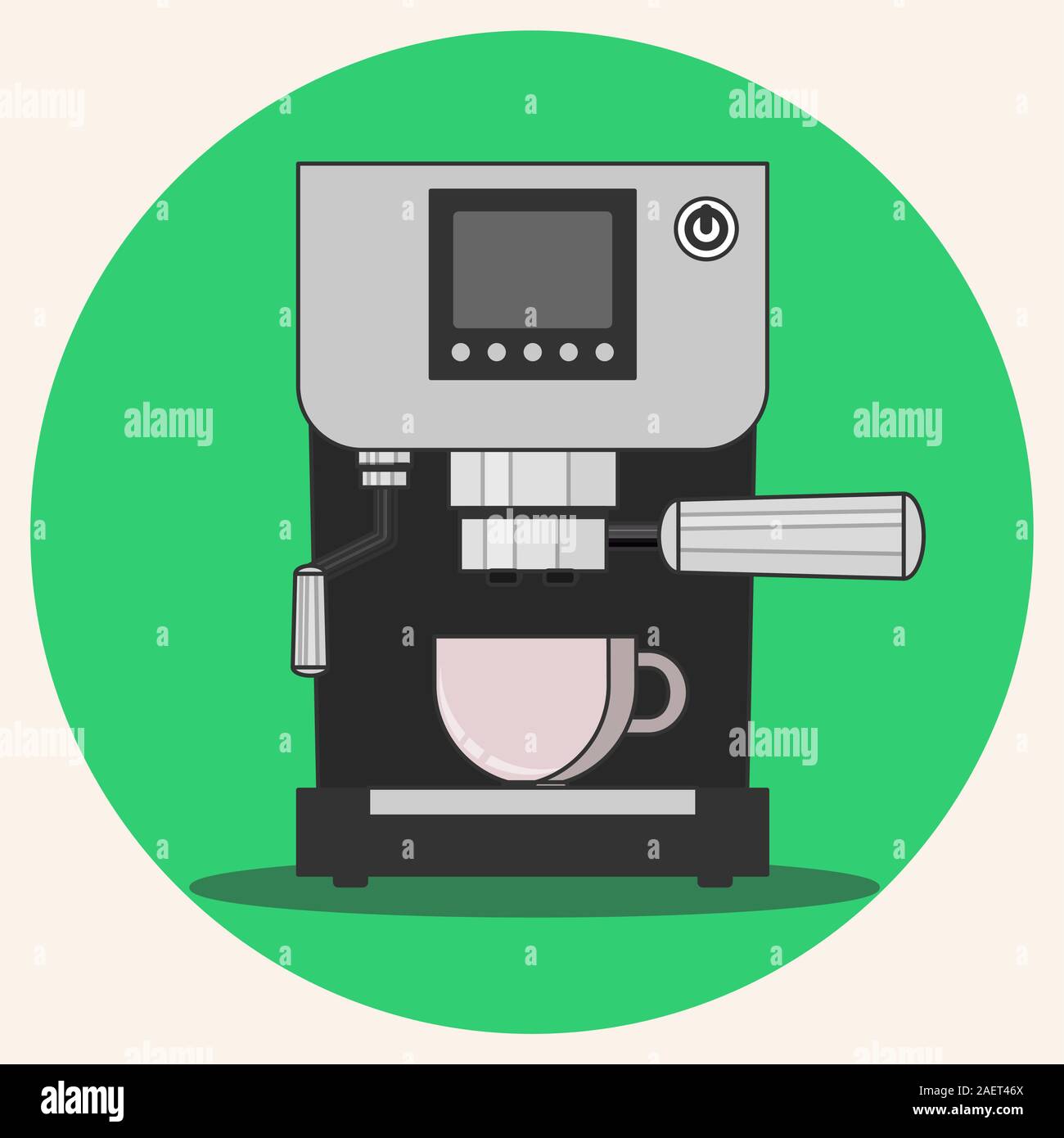 prepare coffee machine for make coffee by barista Stock Vector Image & Art Alamy