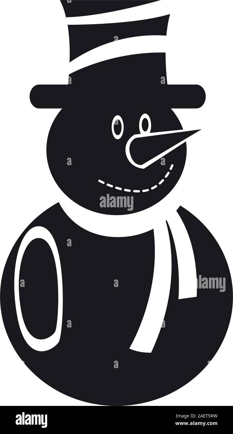 Isolated cartoon icon of a snowman - Vector illustration Stock Vector ...