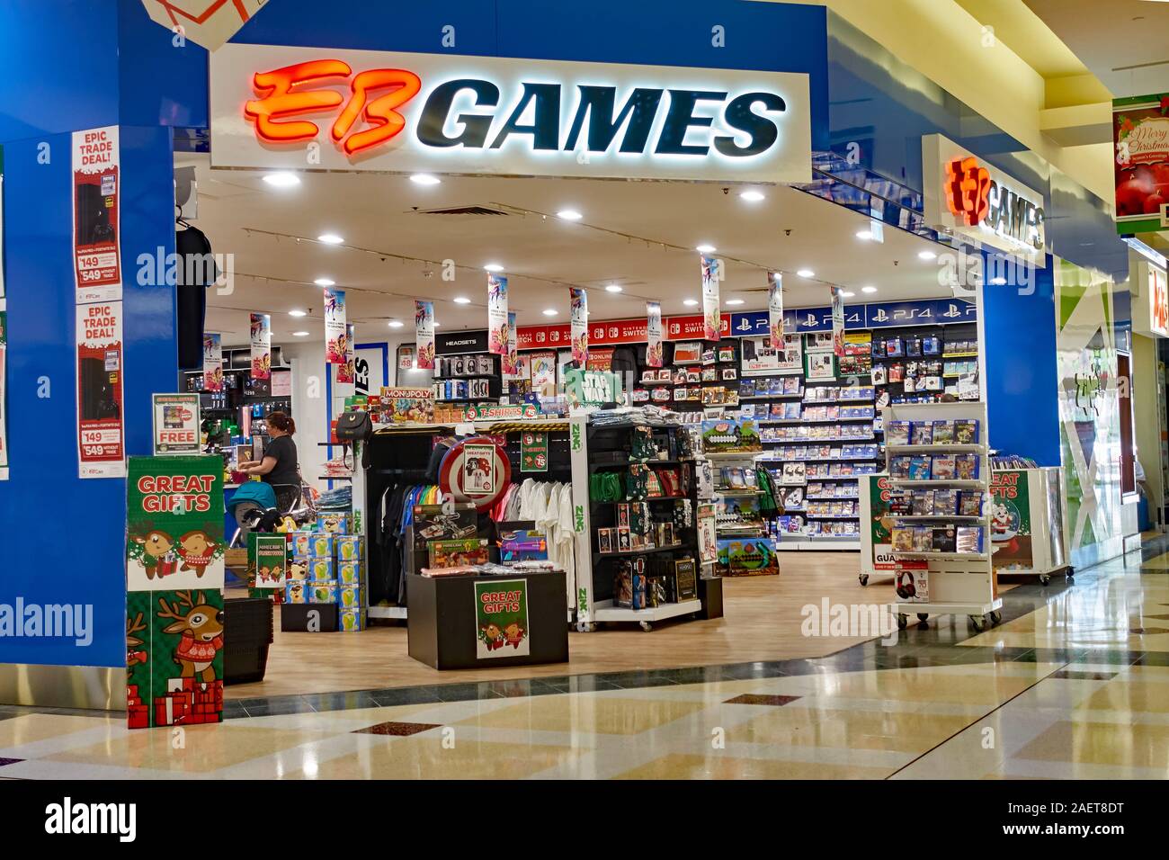 PlayStation games for sale in a supermarket Stock Photo - Alamy