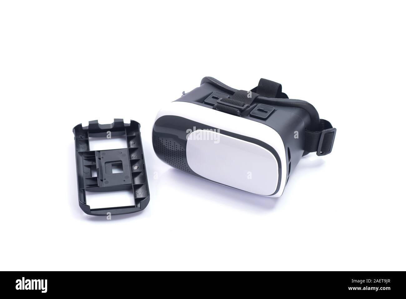 VR Box / Virtual Reality glasses isolated on white background Stock