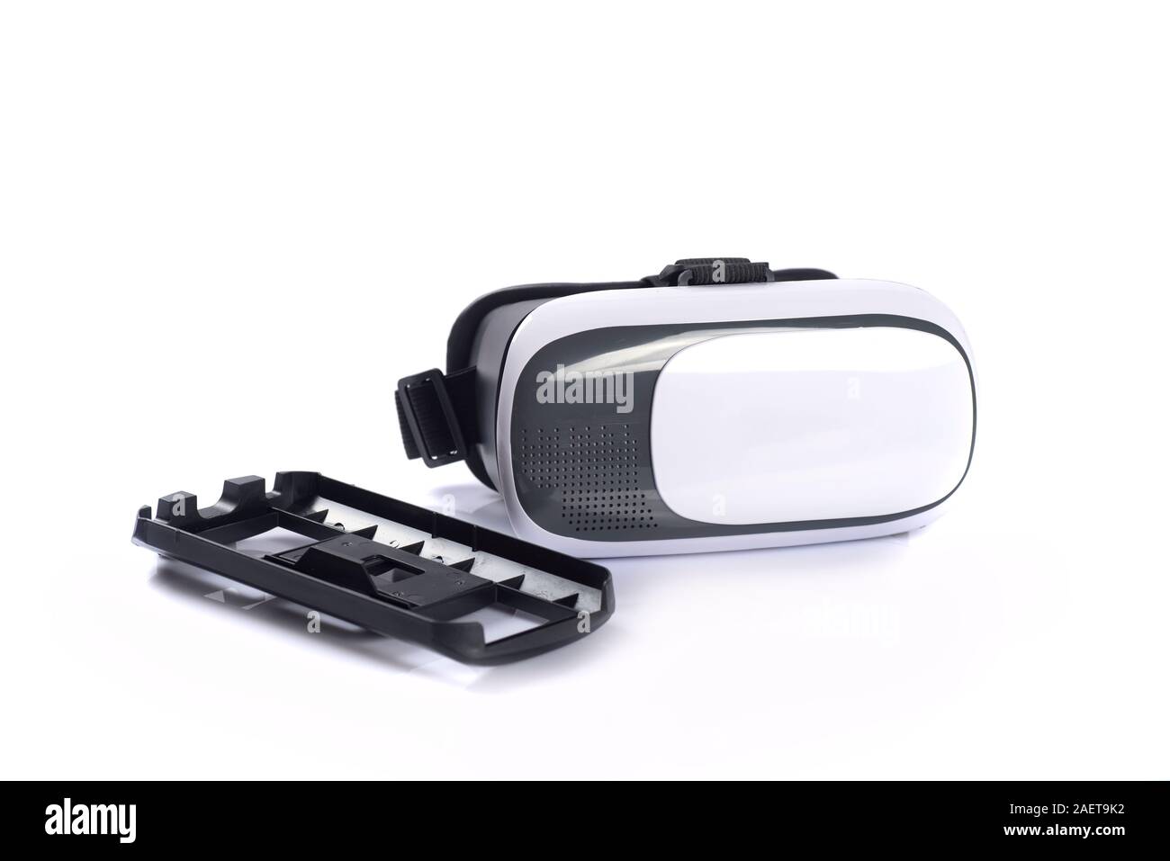 VR Box / Virtual Reality glasses isolated on white background Stock