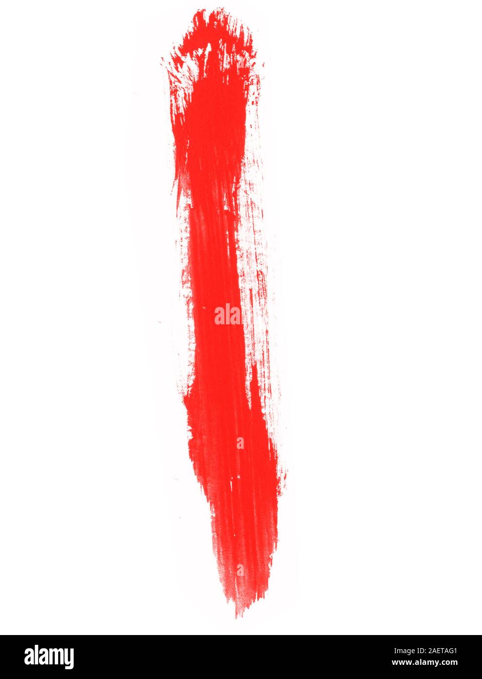 red paint brush stroke effect Stock Photo - Alamy