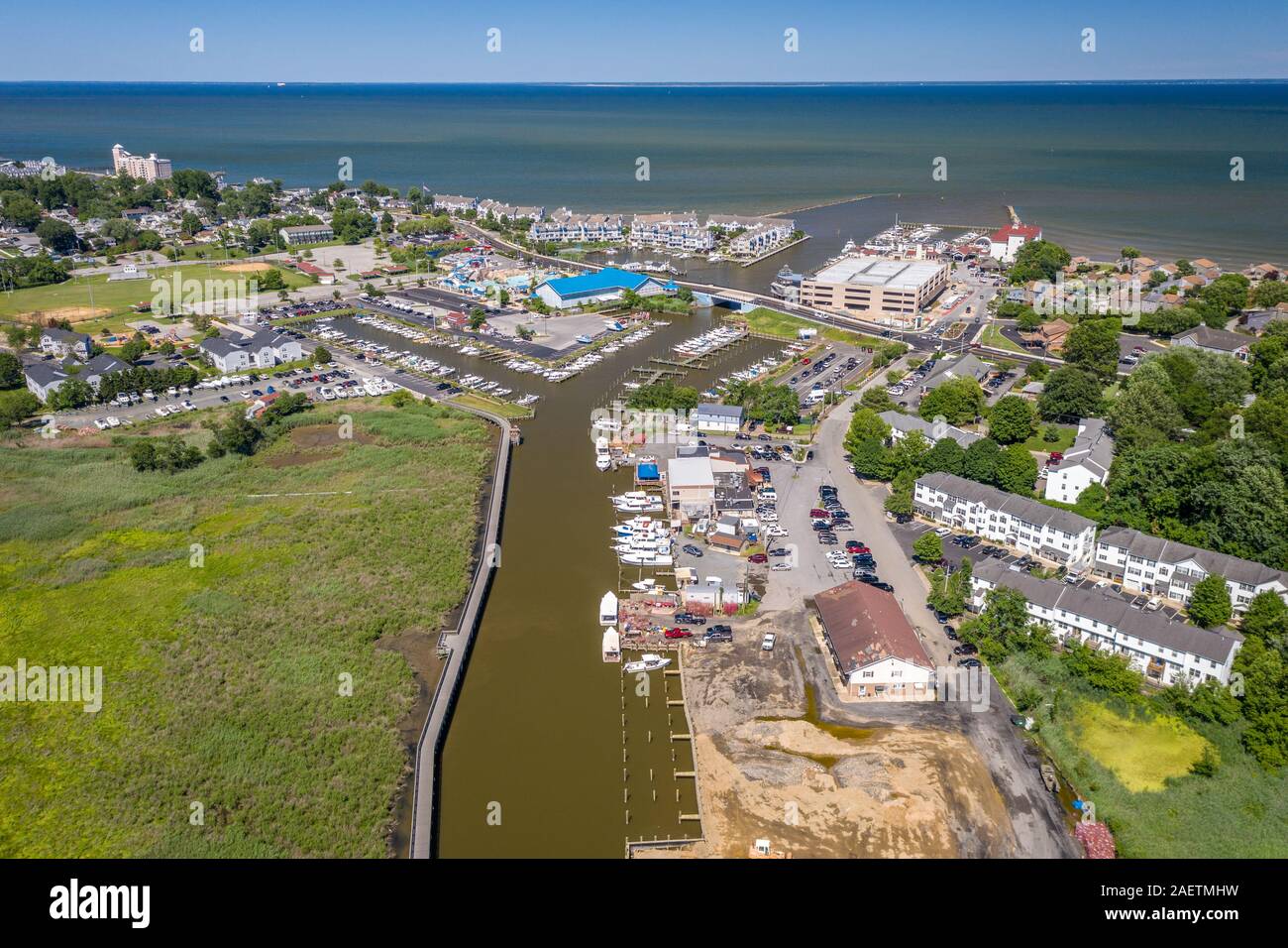 Chesapeake beach aerial hires stock photography and images Alamy