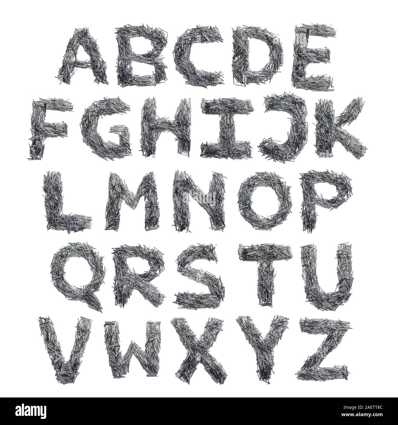 silver, letters, metal, text, alphabet, helvetica, sassy, obtrusive, brash  Stock Photo - Alamy