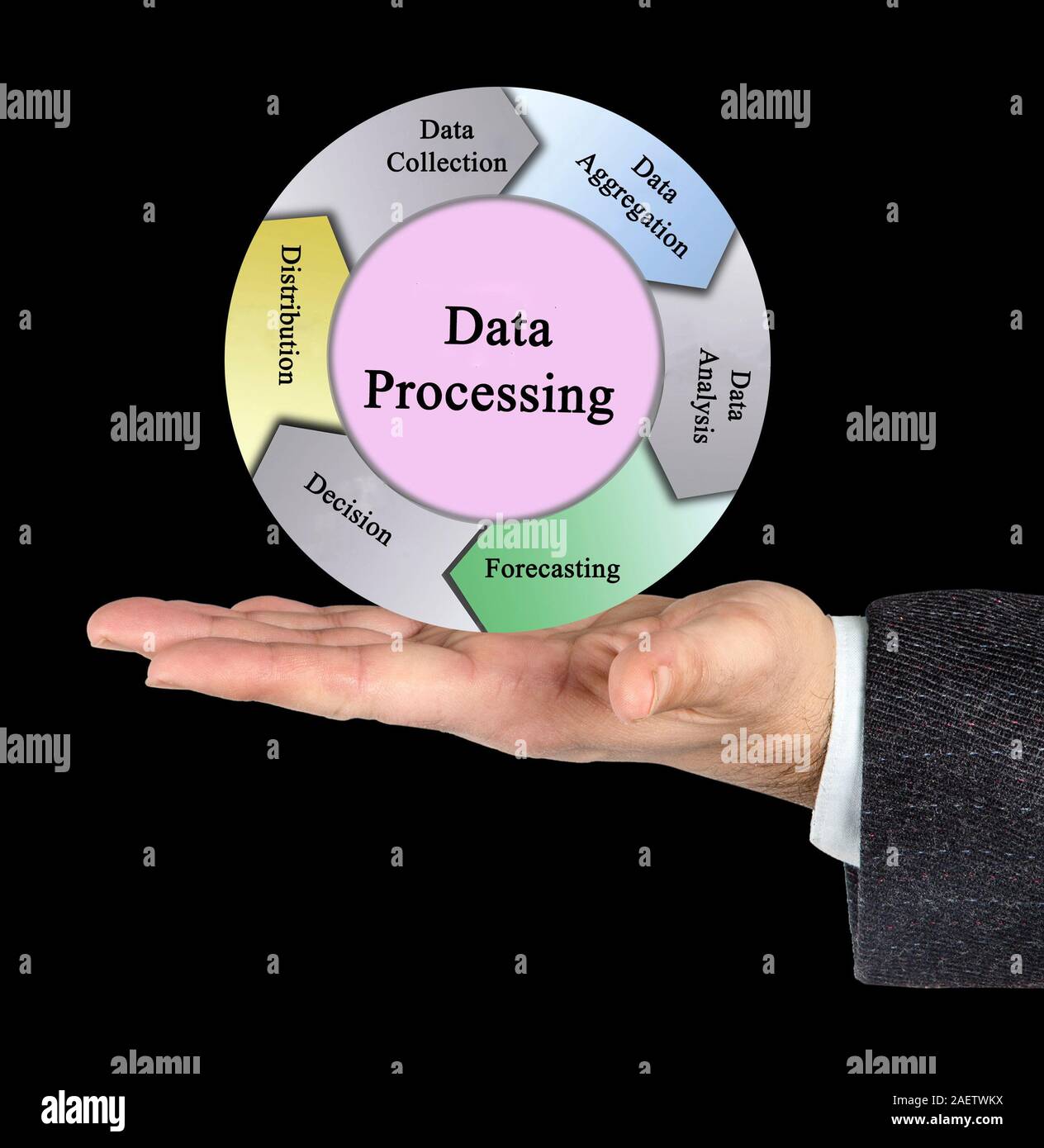Five components of Data Processing Stock Photo - Alamy
