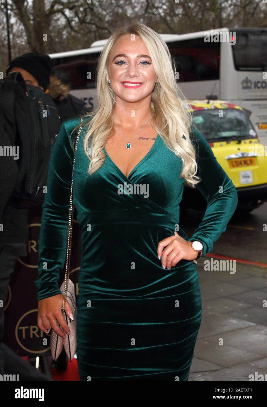 Kirsty arrives at the tric at the grosvenor house hotel hi-res stock