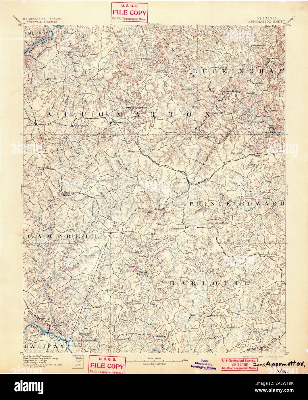 VA Appomattox 188847 1892 125000 Stock Photo