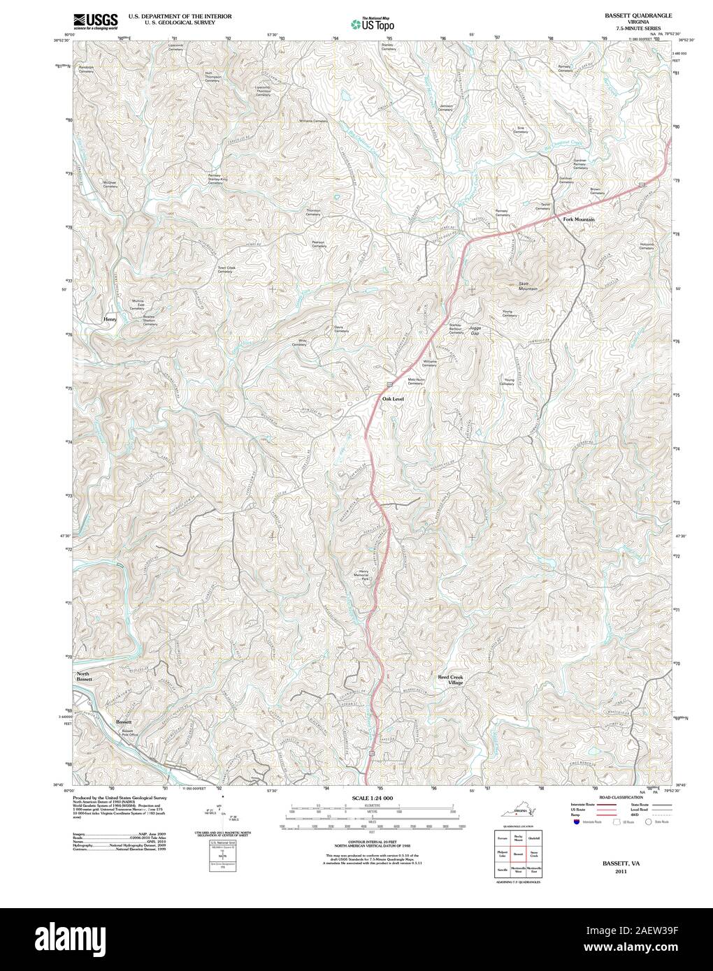 Map of bassett Cut Out Stock Images & Pictures Alamy