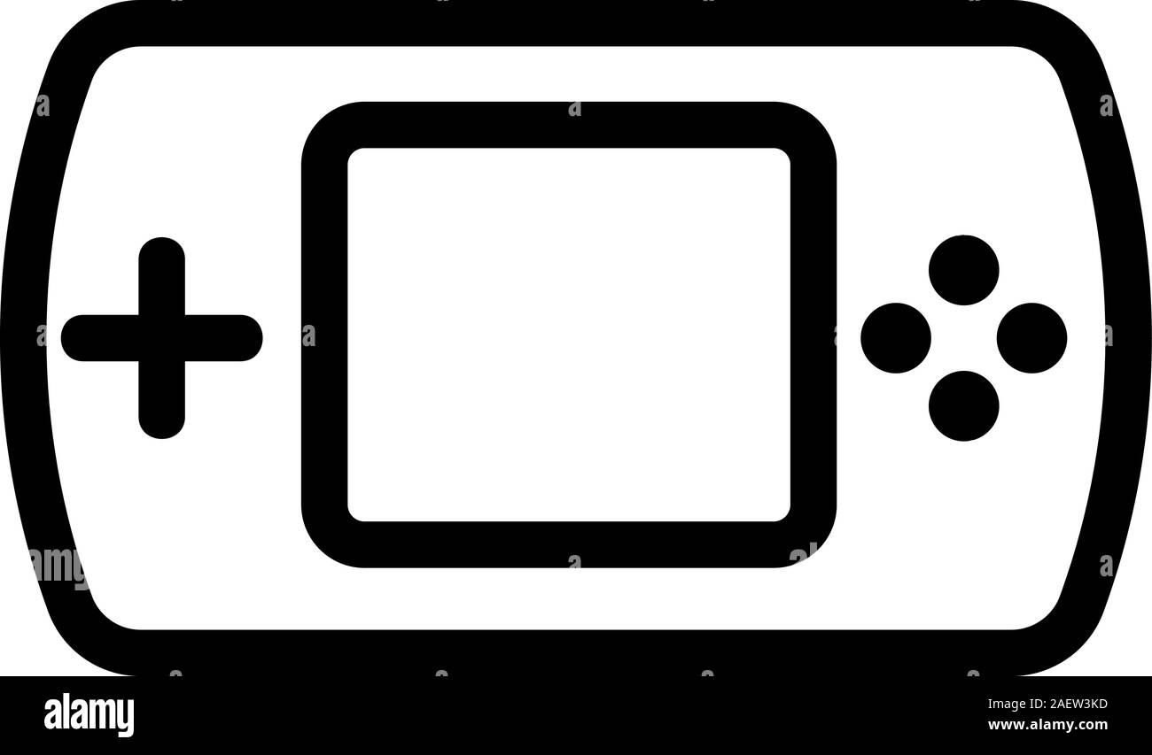 Game joystick icon vector. Isolated contour symbol illustration Stock ...