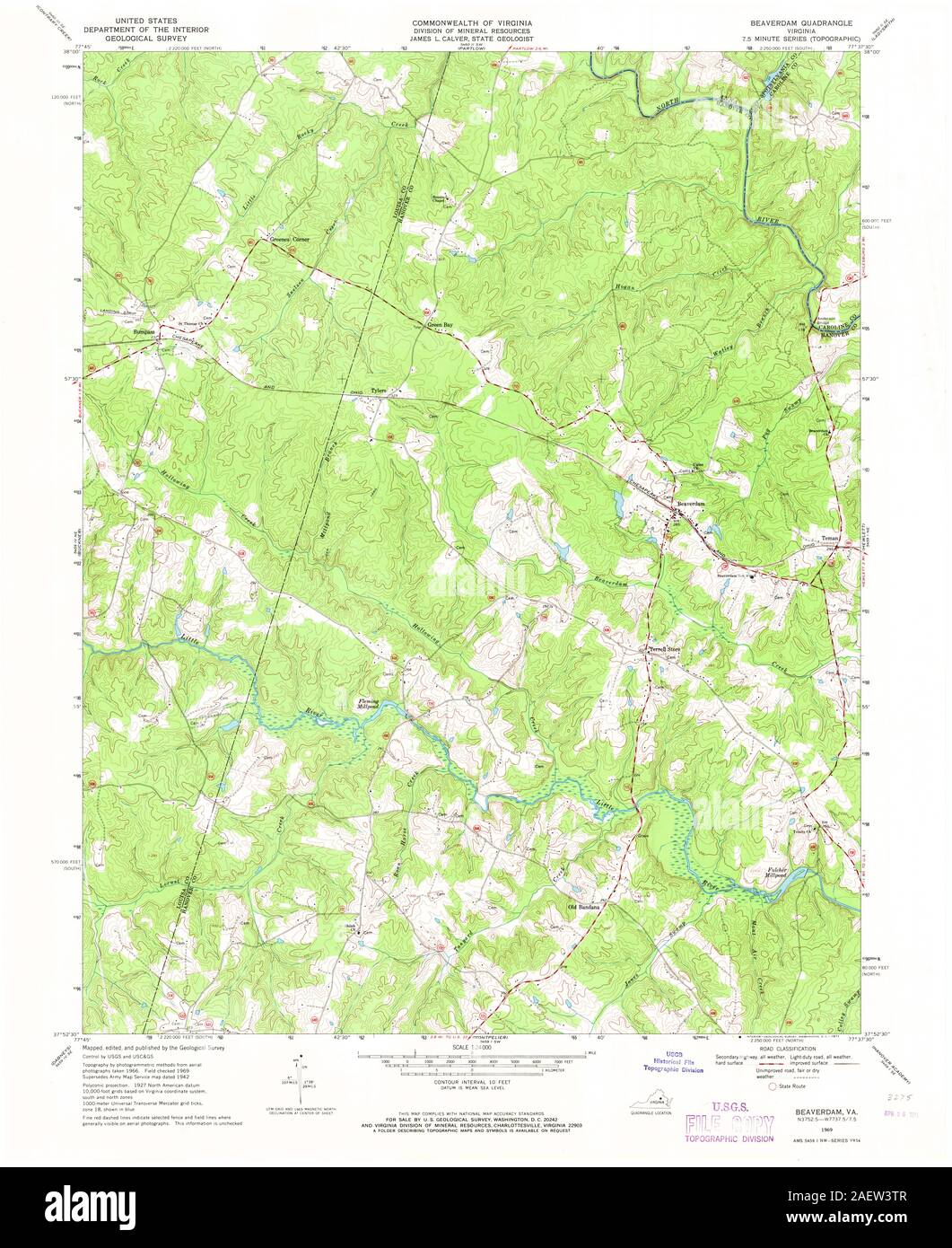VA Beaverdam 184042 1969 24000 Stock Photo Alamy